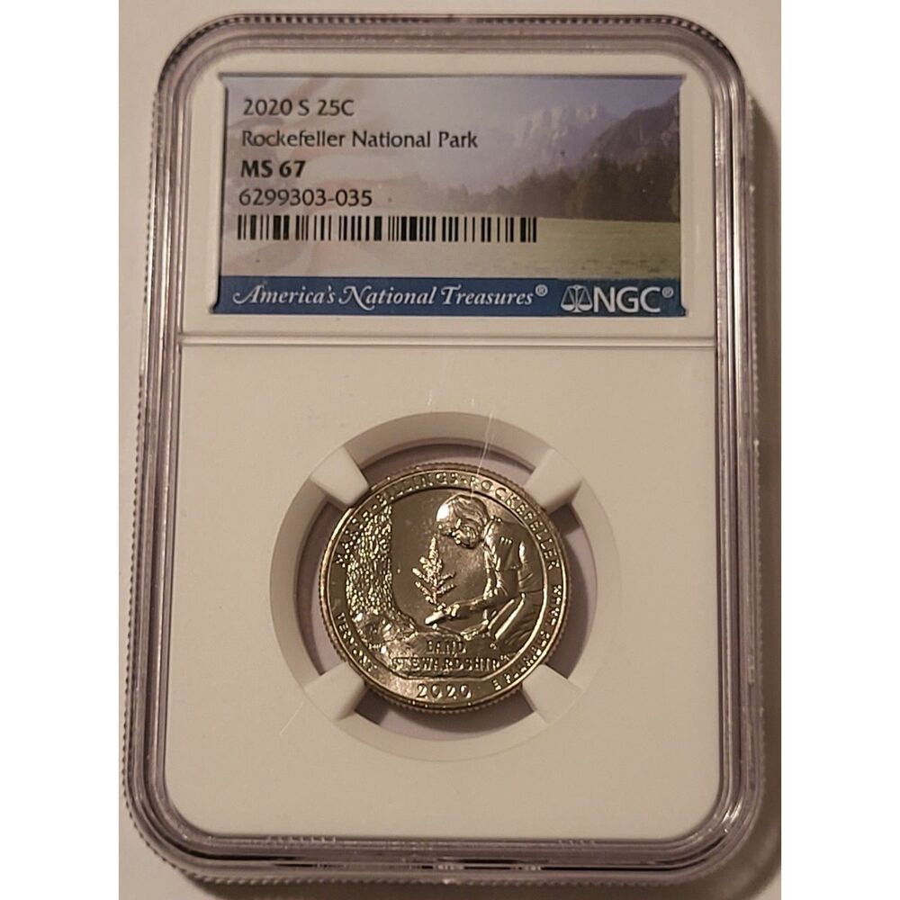 2020 S Rockefeller NP Quarter MS67 NGC